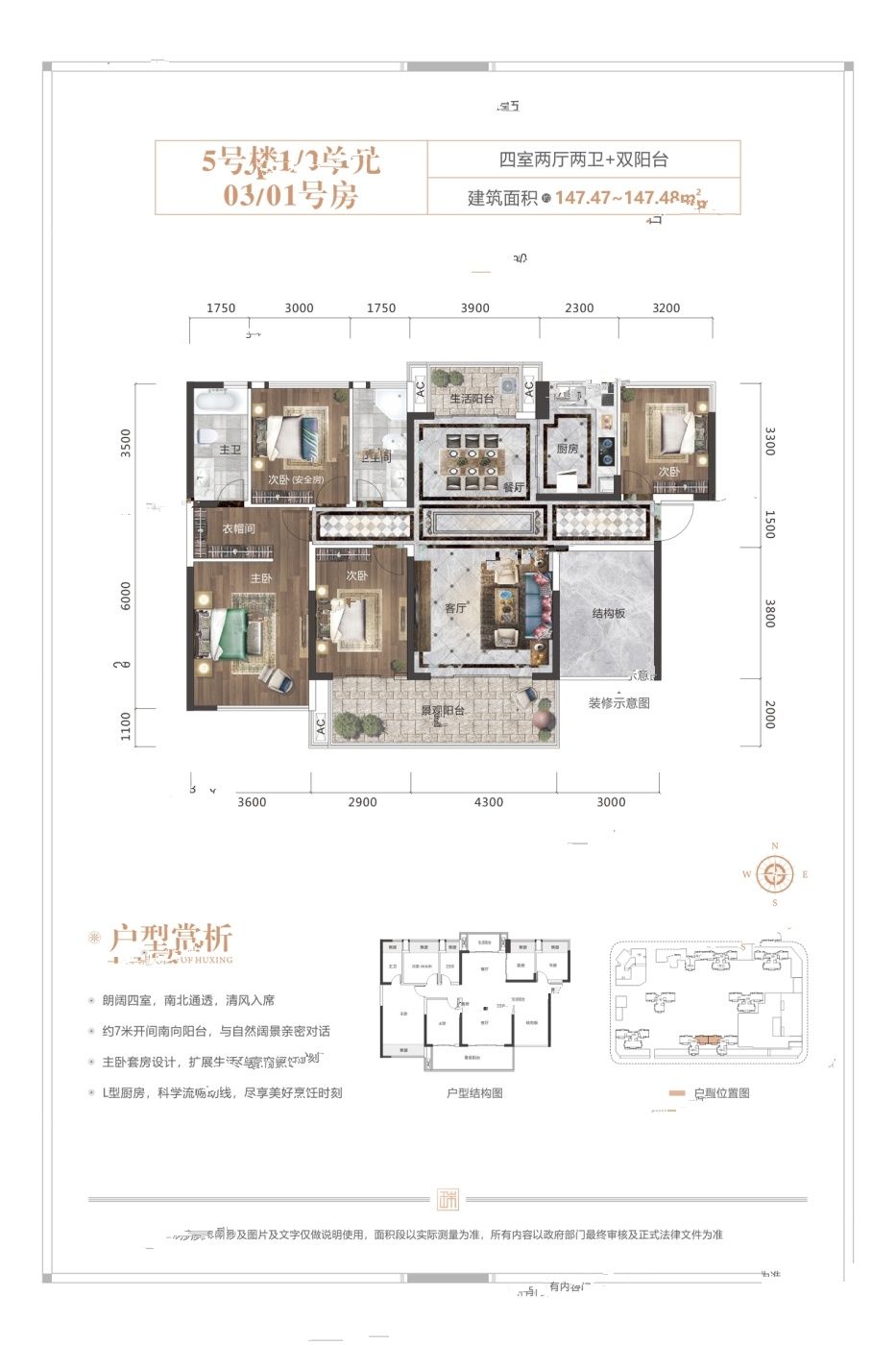 盛世瑞府
                                                            4房2厅2卫
