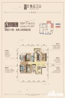 华盈壹品江山3室2厅2卫123㎡户型图